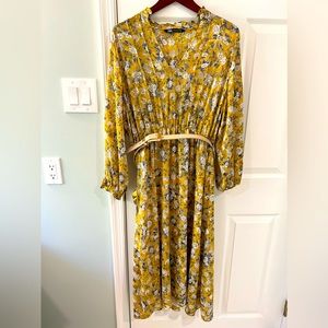 Zara belted midi dress in size XL